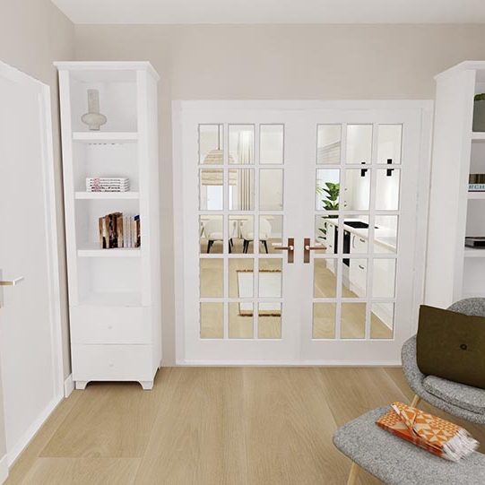 interieuradvies woonkamer scheiding met deuren