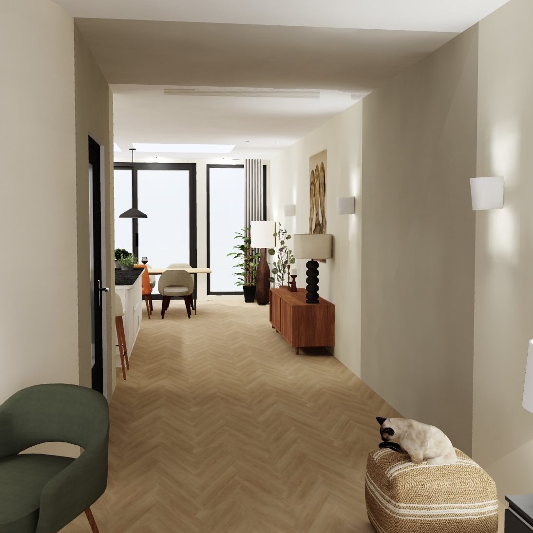 advies interieurstylist uitbouw woning