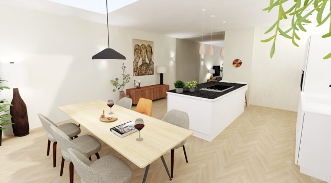 keuken uitbouw styling interieuradvies