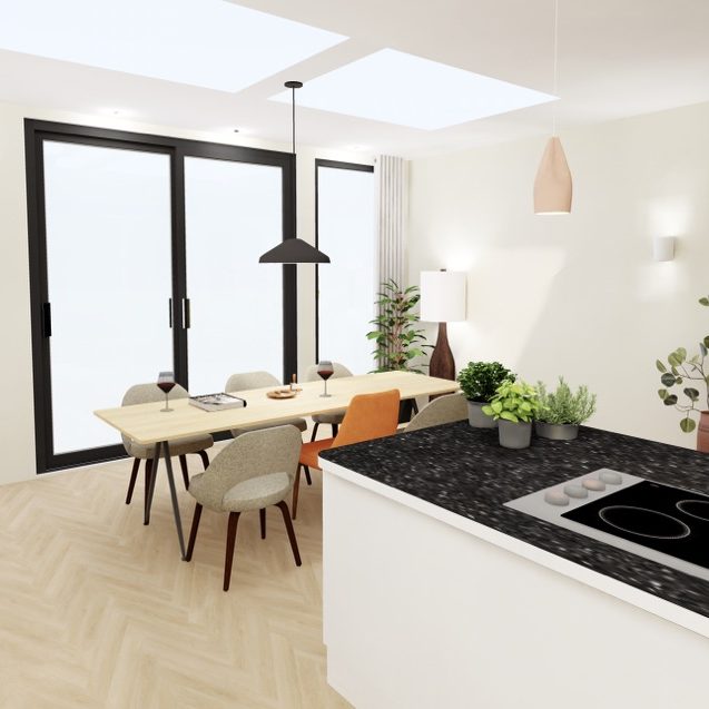 uitbouw woning keuken styling