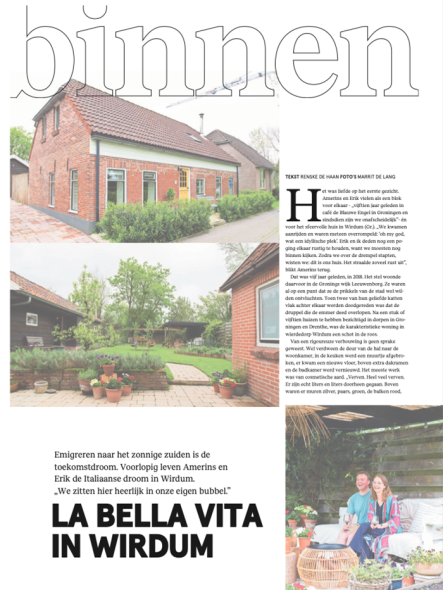 DVHN Binnenkijker artikel