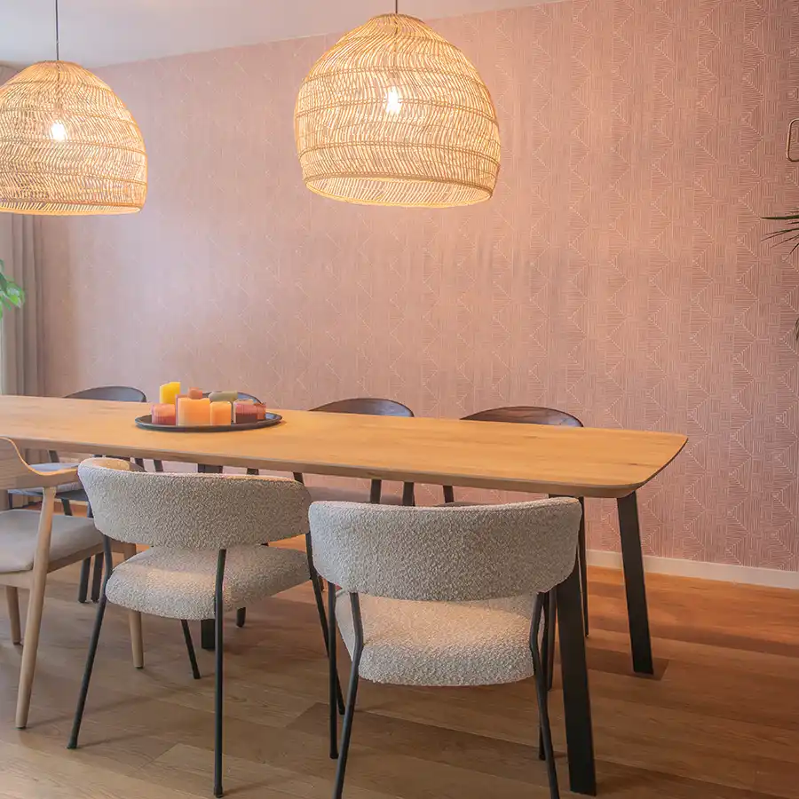 interieuradvies Assen eetkamertafel lampen